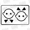 Boys en girls symbool lijn by Sjake
