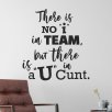 There is no i in team